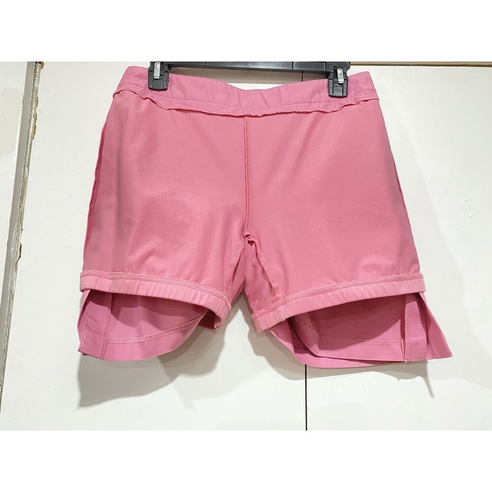 Adidas Skort Sz 6 Barbie Pink STRETCH Golf Skirt Tennis Activewear Shorts FLAW - Picture 6 of 10